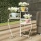 Plant Stand Indoor Outdoor Iron Metal Folding Garden Patio Display 3 Shelves
